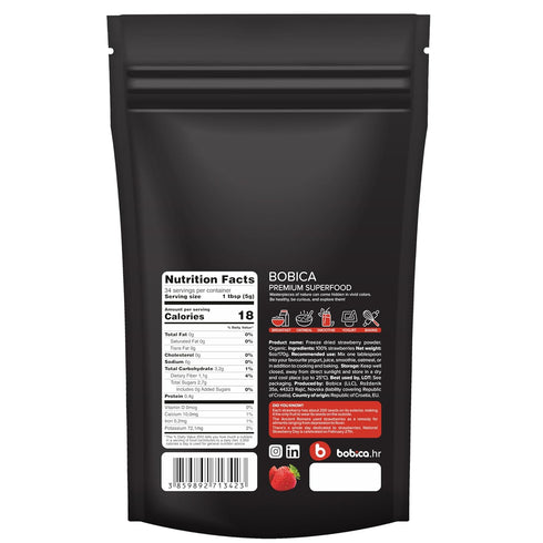 Organic Freeze Dried Strawberry Powder, 6oz, Rich in Fiber for Smoothies, Baking, and Flavoring