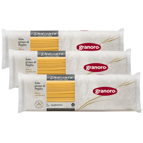 Granoro Dedicato Spaghettoni #110 (Thick Spaghetti) - Authentic Italian Pasta, Made from