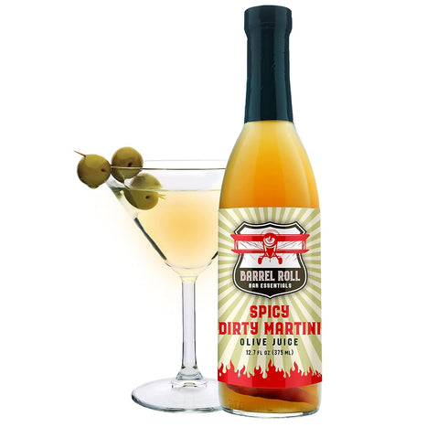 Barrel Roll Spicy Dirty Martini Mix - Piri Piri Peppers, Olive Brine