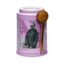 JusTea PURPLE JASMINE Loose Leaf Purple Tea, Tin with Hand Carved Tea Spoon, 40+ Cups, Low Caffeine