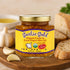 6.4 oz Garlic Gold Organic Toasted Garlic Granules in Extra Virgin Olive Oil, Crunchy Garlic in Olive Oil, Glass Jar