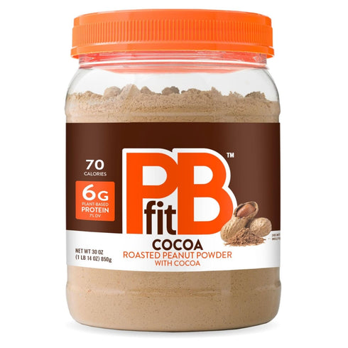 PBfit 30 Ounce Peanut Butter Powder Chocolate Flavor, Cocoa Powdered Peanut Butter