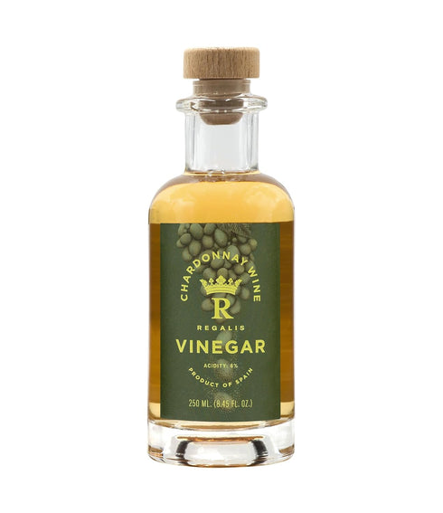 Regalis Chardonnay Wine Vinegar, Spanish White Wine Vinegar, Small Batch & Aged,