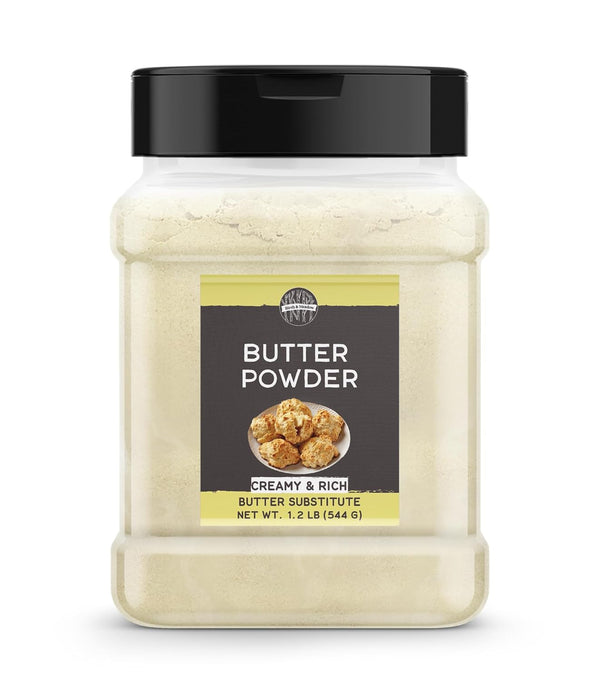 Birch & Meadow Butter Powder, 1.2 lbs, Popcorn Topping, Rich & Creamy,