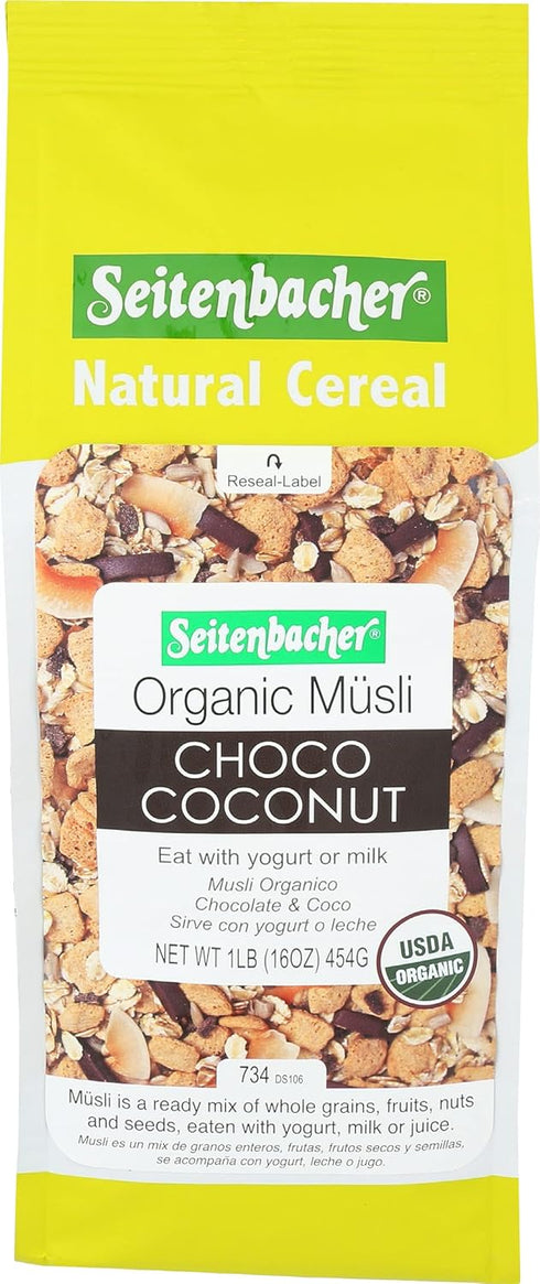 Seitenbacher , Muesli No 23 Choco Coco Organic, 16 Ounce