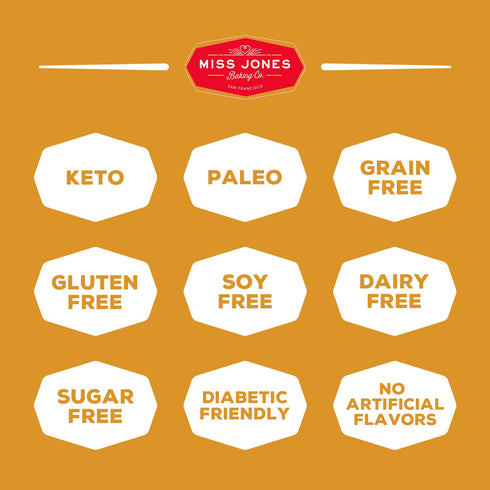 (Pack 2) Miss Jones Baking Not Cornbread Muffin Mix - Almond Flour, Gluten Free, Low Carb, No Sugar Added, Naturally
