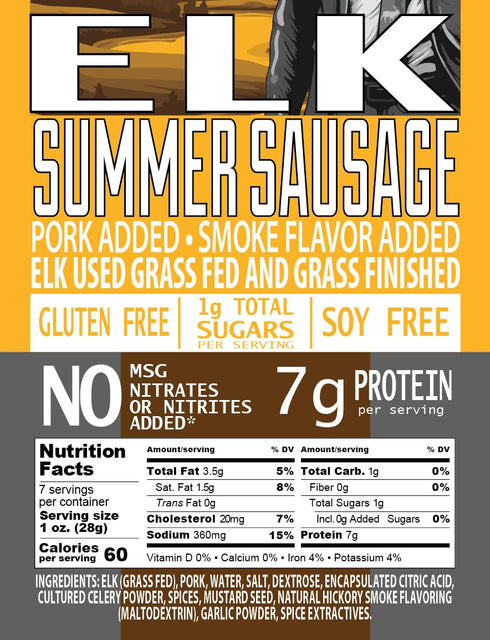 Summer Summer Set, Set PEARSON RANCH Wild Game Sausage Sampler - Elk, Bison, Venison, Sausage Gift Exotic Meat Gift