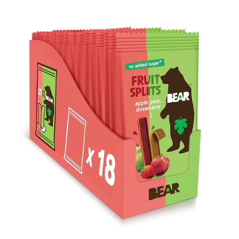 BEAR Real Fruit Snack Splits - Gluten Free, Vegan, and Non-GMO -