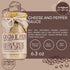 6.3 oz. ARTIGIANI DEI SAPORI - Creamy Cheese and Pepper Pasta Sauce Jar, cacio e pepe, Product of Italy