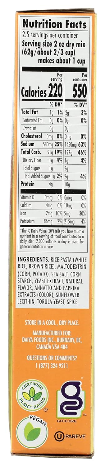 5.5 OZ DAIYA Cheddar Mac and Cheese