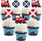 Big Dot of Happiness Railroad Party Crossing - Cupcake Decoration - Steam