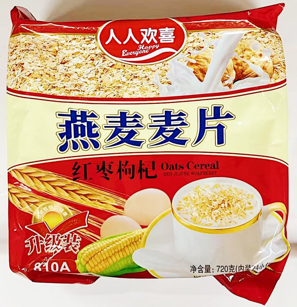 Generic Oatmeal,Red Date and Golgi Berry Wolfberry Oats Cereal, 720g (25.4 oz), Chinese