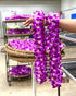 Natural Purple Sonia Orchid Lei - Fresh Dendrobium Flower Arrangement