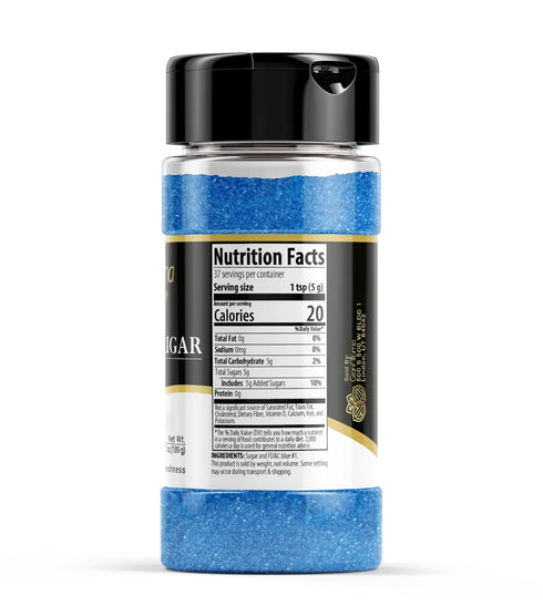 (6.7 GranAroma Blue Sanding Sugar, Decorative Sprinkles, Cakes & Cookies, Bakery Staple Ounce)