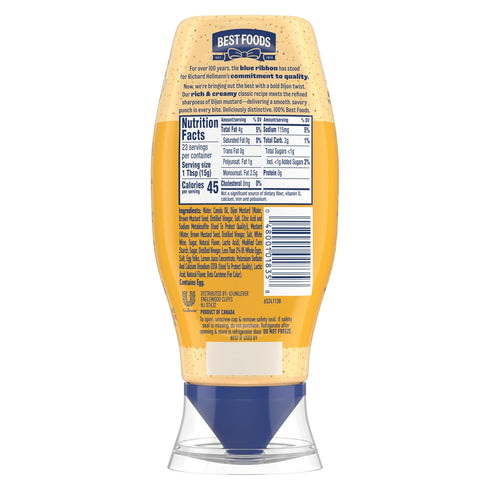 11.5 oz 1 Best Foods Dijo-Mayo Smooth & Savory Mayonnaise Dressing for Fries, Burgers, Potato Salads, Sandwiches