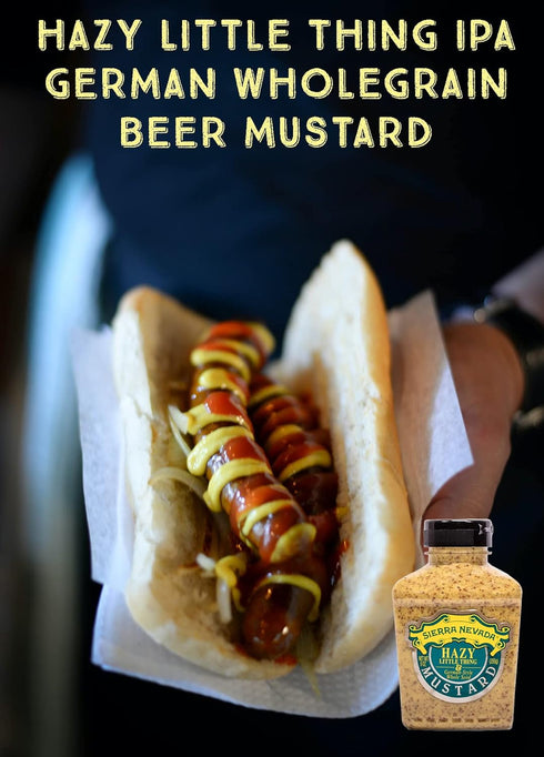 SIERRA NEVADA 9 Oz Mustard Hazy Little Thing and German-Style Whole Seed, Squeeze Bottle