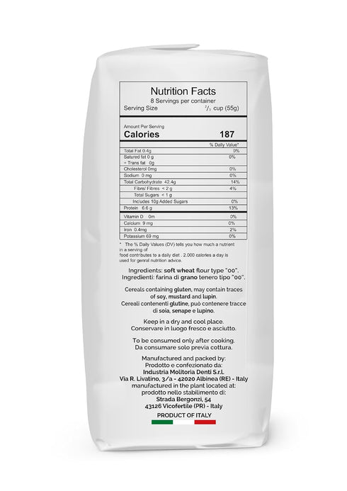 (00 100% 2.2 Lb. Anima Verace - Flour for Pizza Napoletana Pizza Flour, Non-GMO, Kosher, All Natural, UnBleached