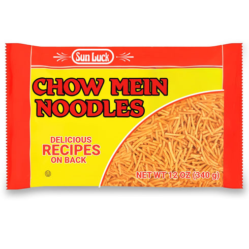Sun Luck Chow Mein Noodles 12 oz Classic Chinese-Style Egg Noodles for