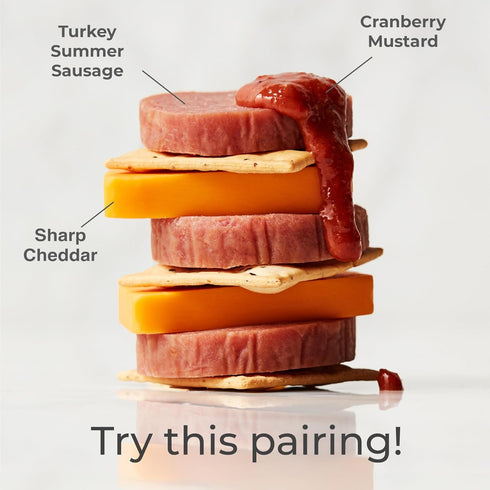 3 Pack 3 Pack Hickory Farms Cranberry Mustard - | Gourmet Mustard - | Great for Snacking, Dipping, Recipes, Glazes