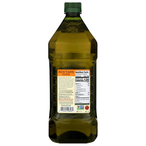 48 Oz Pompeian Rich Taste Olive Oil, High Heat Cooking, Baking & Sauteing, High Smoke Point, Fl