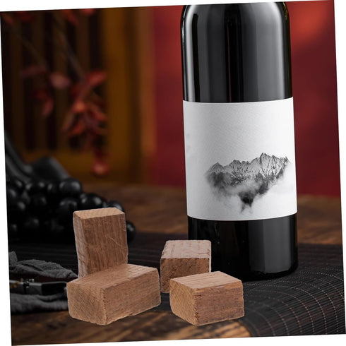 2pcs SOLUSTRE Red Wine Brewing Wood Chips Toast for Home Wine Making Flavor and Random Shape Oak Chips