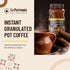 LA PARROQUIA DE VERACRUZ Pot Coffee 6.34 oz, Soluble Granulated Coffee with Caramelized Sugar, Cinnamon, Piloncillo,