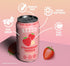 12oz 12-Pack Reed's Strawberry Vanilla Functional Soda - Organic Ginger, Adaptogen Mushroom Blend, Prebiotics - Cans