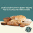 5 lbs Fairhaven Mill Fine Ground Whole Grain Rye Flour - USDA Organic Certified and Non-GMO - Ideal for Pumpernickel