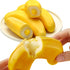 Noble Createaprototype Soft Peelable Banana Pull-Apart Bread Buns - Individually Wrapped Filled Snacks, 5-Piece