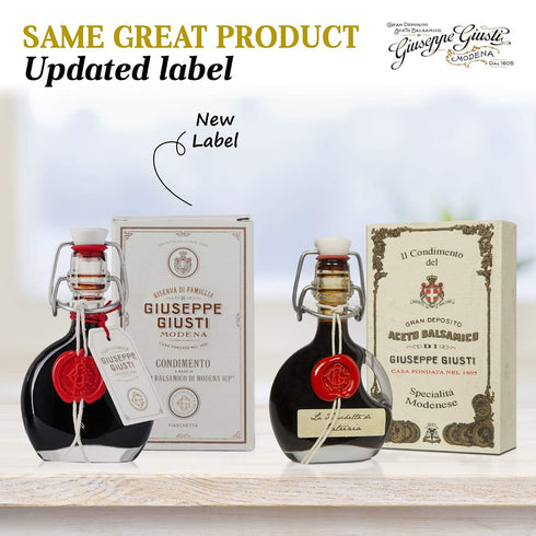 1.4 oz Giusti Family Reserve Balsamic Vinegar-Based Condiment - Premium Italian Condiment Based on Aceto Balsamico di