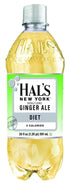 Hal's New York 20 Oz (Pack 24) Diet Ginger Ale, Fl Bottles