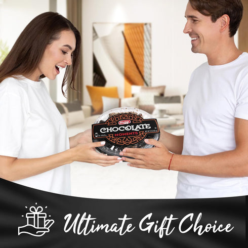 15oz 4 Mothers Day Chocolate Gift Box, Chocolate Gift Basket of Sectional Platter, Ideal Food Gifts for Women on