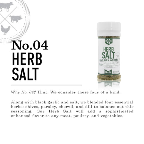 Lillie’s Q Herb Salt Seasoning, 6 oz - Garlic and Herb for Grilling Meat, Poultry & Vegetables