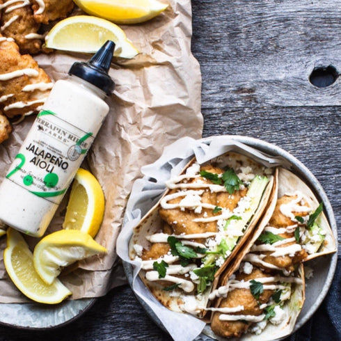 7.75 Terrapin Ridge Farms Jalapeno Aioli Zesty Garnishing Sauce for Burgers, Sandwiches & Fries, Gluten Free, Keto