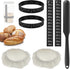 ZJRDYYK 7PCS Set, Sourdough Starter Jar Kit Replacement No Jar Included, Sourdough Date Marked Feeding Band, Sourdough