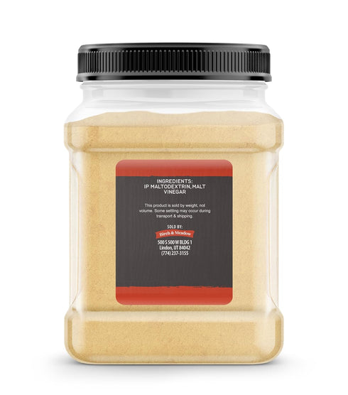 (1.3 Birch & Meadow Malt Vinegar Powder, Tangy & Sweet Flavor, Dissolves Easily Pound)