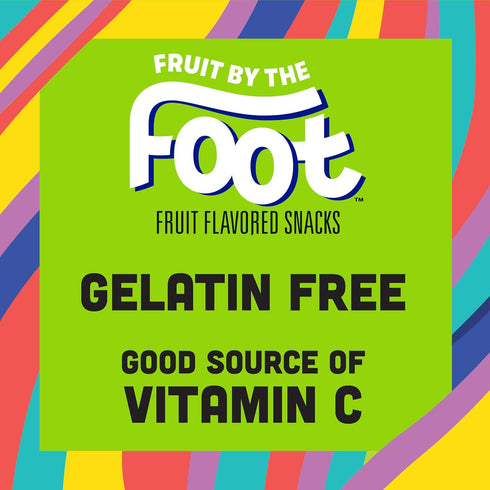 Pack, 18 13.5 oz Fruit by the Foot Fruit Flavored Snacks, No Colors from Artificial Sources, Gluten Free, Variety Ct