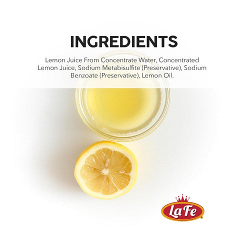 100% Pack 32oz La Fe Lime & Lemon Juice Variety - each from Lemon & Lime Juice Concentrate made with Fresh Lemons
