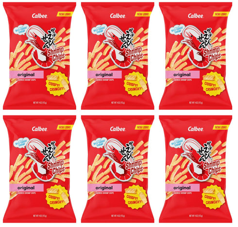Calbee Shrimp Chips (Original, 4.0 oz) | Japanese Chips Made With Real