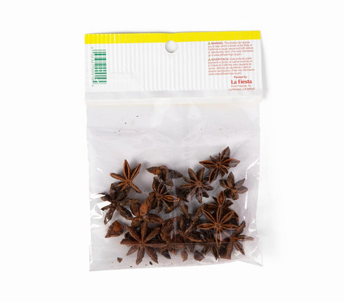 0.625 oz 1954 La Fiesta Star Anise, Whole Bag Sweet, Aromatic Spice for Latin Dishes, Desserts, and Teas Trusted Since