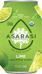 Asarasi Organic Sparkling Tree Water - Aluminum Cans (12 Pack, lime)