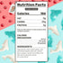 Gummy 8 oz Guatemalan Sharks Gelatin Based, Perfectly Chewy, Cranberry Flavored, Jelly Fruit Candy Bulk in Resealable