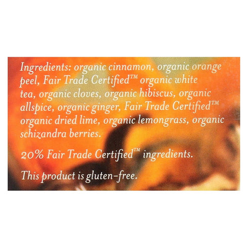16 (Pack 6 Numi Tea Organic Orange Spice White Tea, Tea Bags per Box of Boxes)