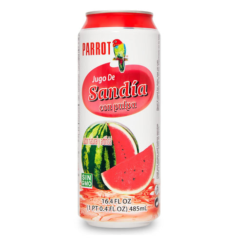 Parrot Brand Watermelon Juice Drink with Pulp 16.4 fl. oz.(Pack of 12)