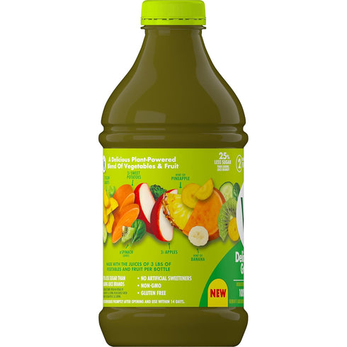V8 46 oz 100% Pack 3 Deliciously Green Juice, fl | Fruit and Vegetable |