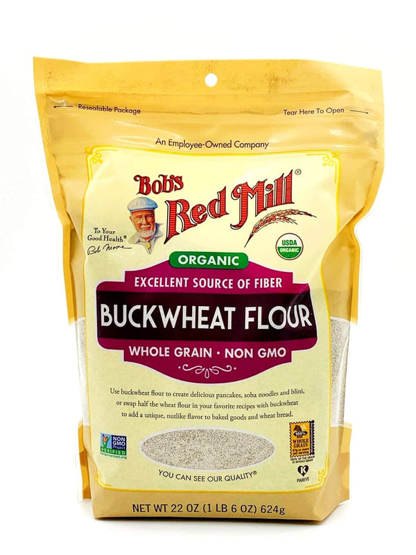 Bob's Red Mill Organic Buckwheat Flour, 22 Ounce, (Pack of 3)