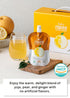 15 Packs (17.8 oz Korean Food Trufru Real Yuzu Pear Ginger Essence - All-Natural Cold Pressed Vitality Shot, Morning