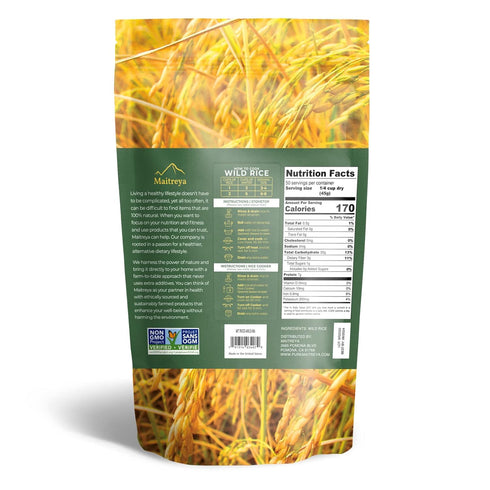 MAITREYA 100% 5lbs All Natural NON-GMO Minnesota Wild Rice