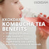 Pack 500g KKOKDAM Kombucha Tea - Lemon & Chrysanthemum Korean Tea - Kombucha Drinks Probiotic Support, Low Calorie