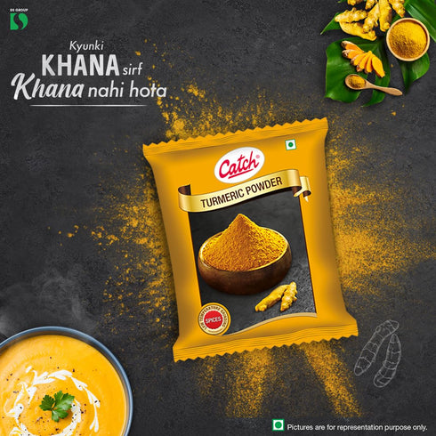 Catch 200g (7.05 oz) Turmeric Powder | Pure Ground Haldi with High Curcumin | Authentic Indian Spice for Cooking
